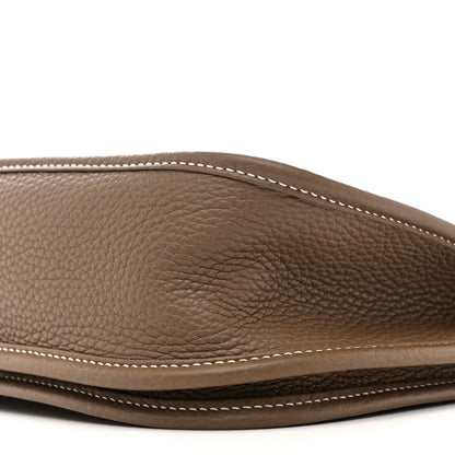 Hermes Taurillon Clemence Evelyne III PM Etoupe 10 of 14