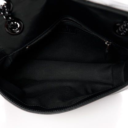 Gucci Calfskin Matelasse Monochrome Small GG Marmont Shoulder Bag Black 5 of 11