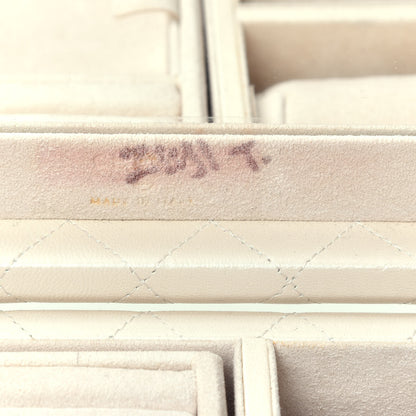 Chanel Lambskin Quilted Jewelry Case Ivory 5 of 7
