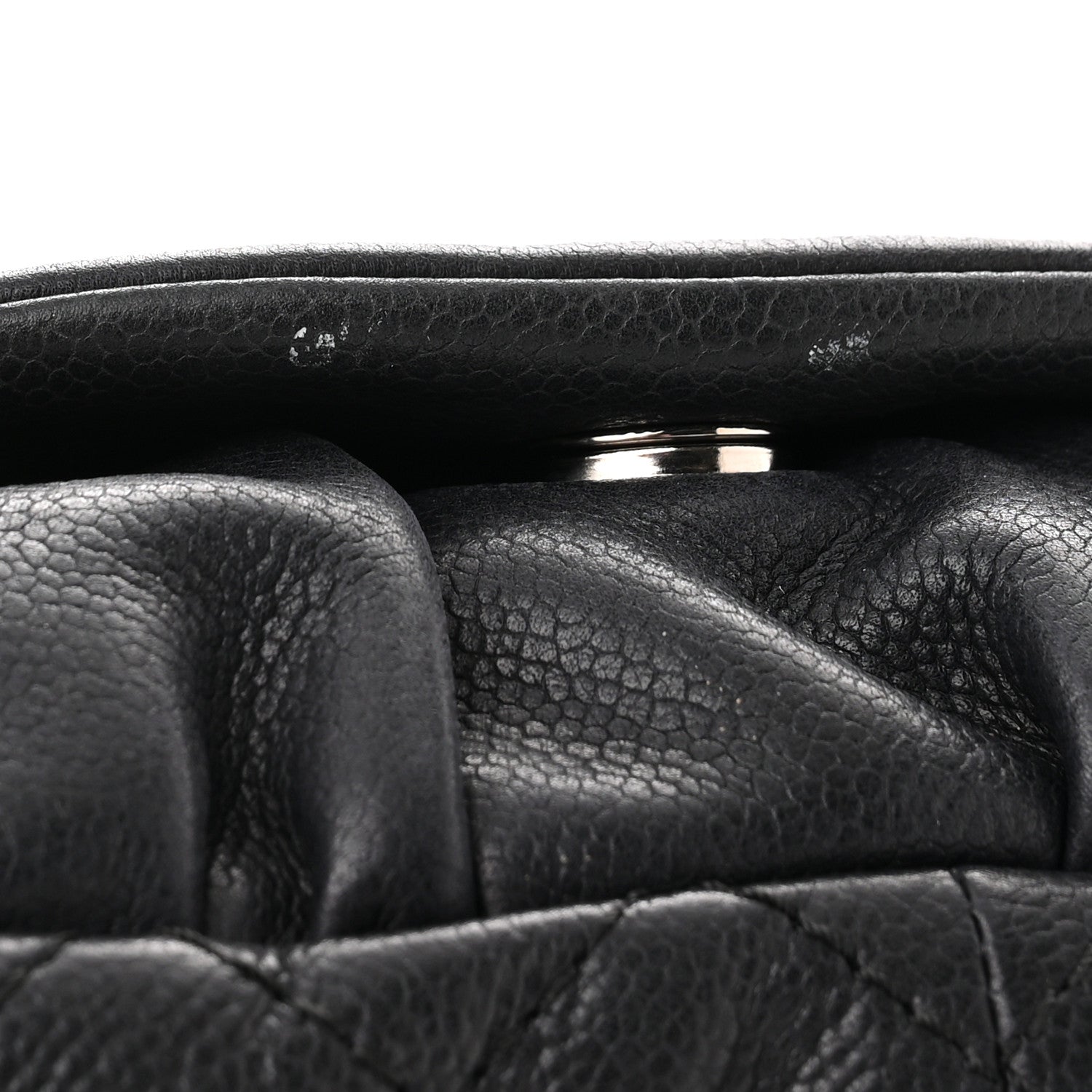 Chanel Caviar Half Moon Wallet On Chain WOC Black 10 of 11
