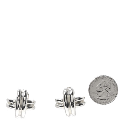 Tiffany Sterling Silver Signature X Earrings 2 of 6