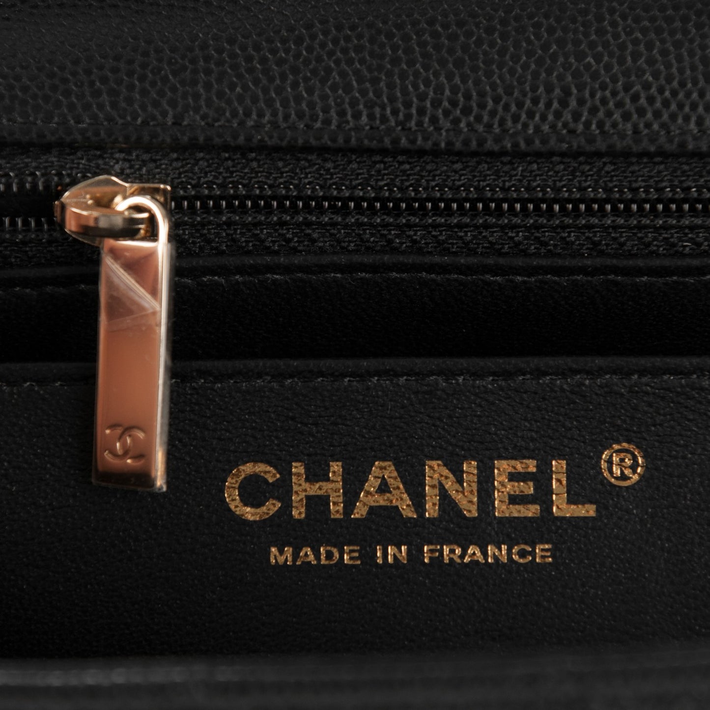 Caviar Quilted Mini Rectangular Flap Black