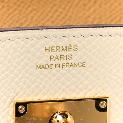 Hermes Epsom Verso Kelly Wallet To Go Nata Sesame 8 of 11