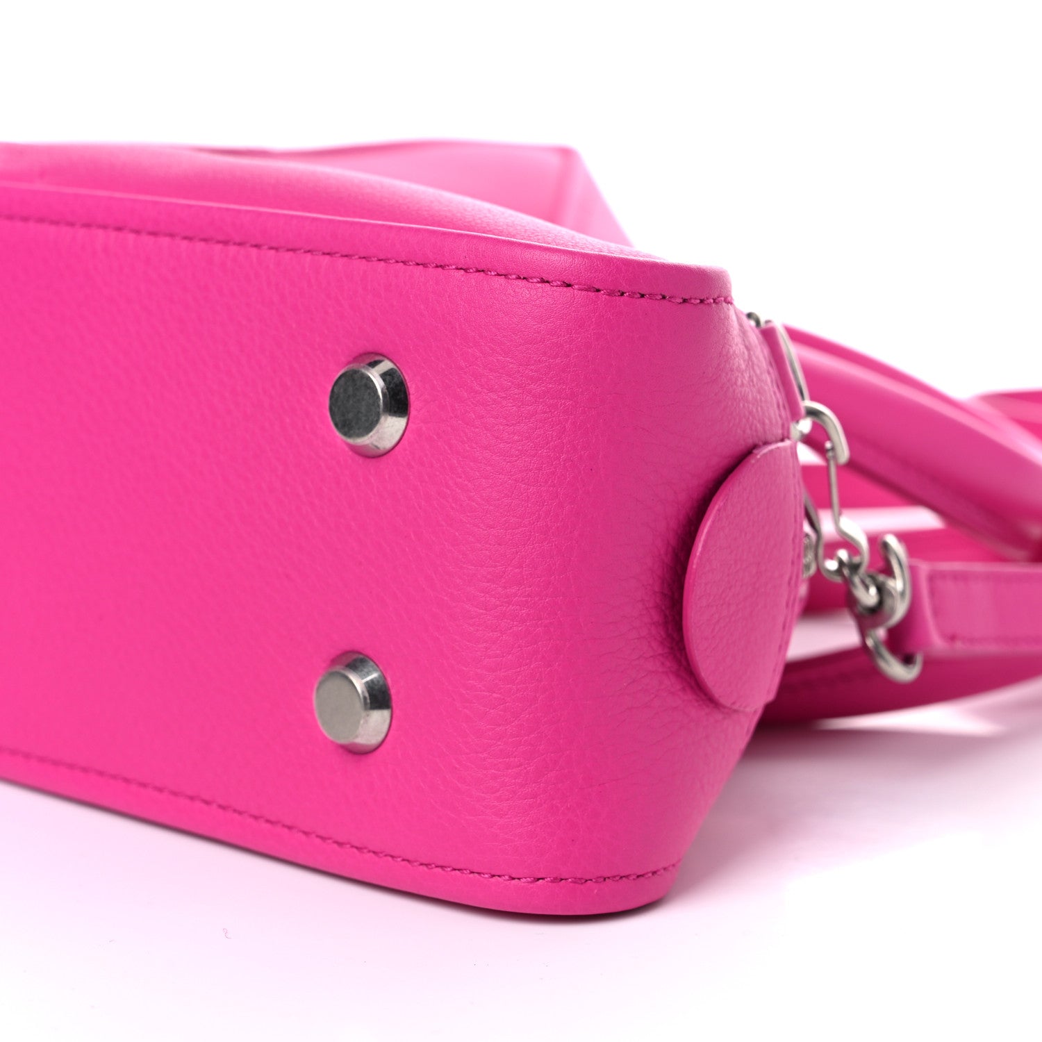 Balenciaga Calfskin XS Triangle Duffle Acid Pink 14 of 17