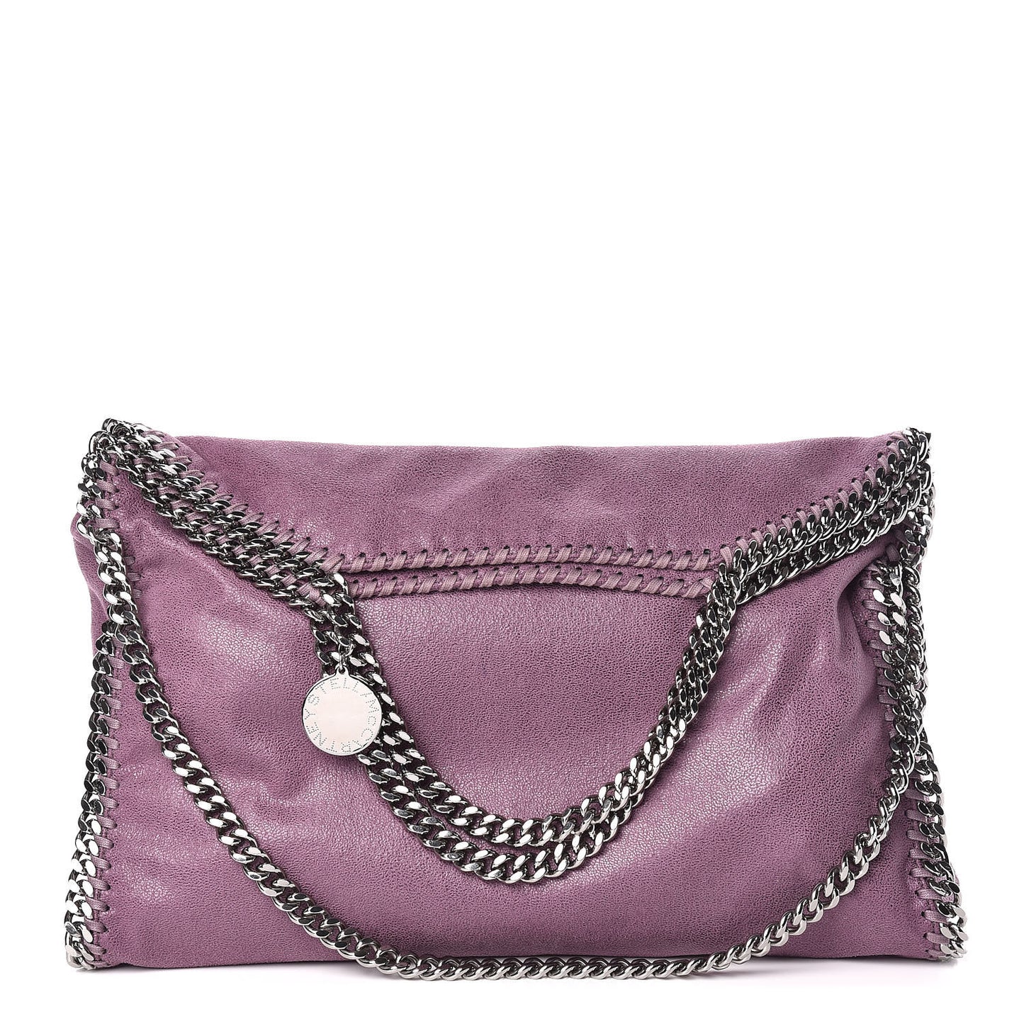 Shaggy Deer Falabella Fold Over Tote Amethyst