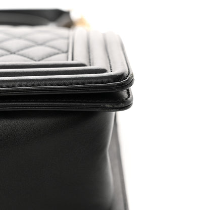 Chanel Calfskin Quilted Medium Boy Flap Black 15 of 16