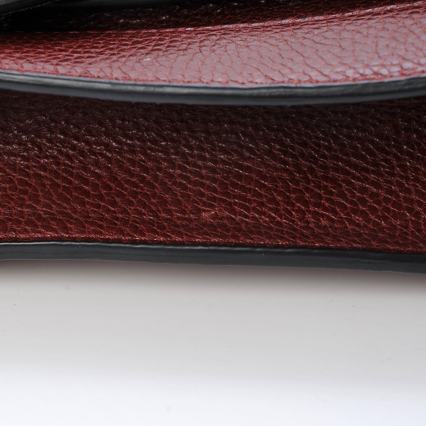 Grained Calfskin Small Hudson Tassel Shoulder Bag Sienna Red