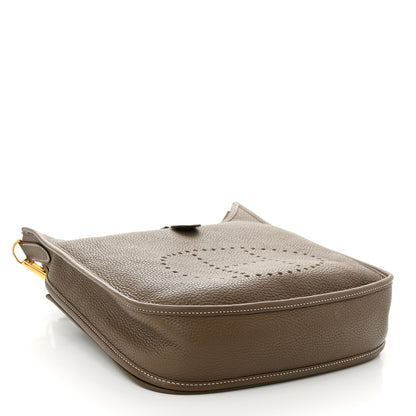 Hermes Taurillon Clemence Evelyne III PM Etoupe 4 of 10