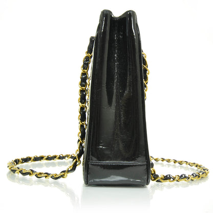 Chanel Patent Quilted Shoulder Bag Black 4 of 8