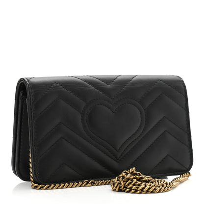 Gucci Calfskin Matelasse Mini Animal Studs GG Marmont Bag Black 3 of 10