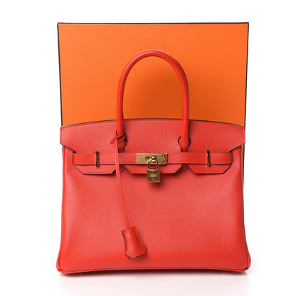 Hermes Epsom Birkin 30 Rouge De Coeur 31 of 31