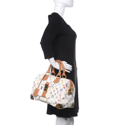 Louis Vuitton Monogram Multicolor Speedy 30 White 2 of 8