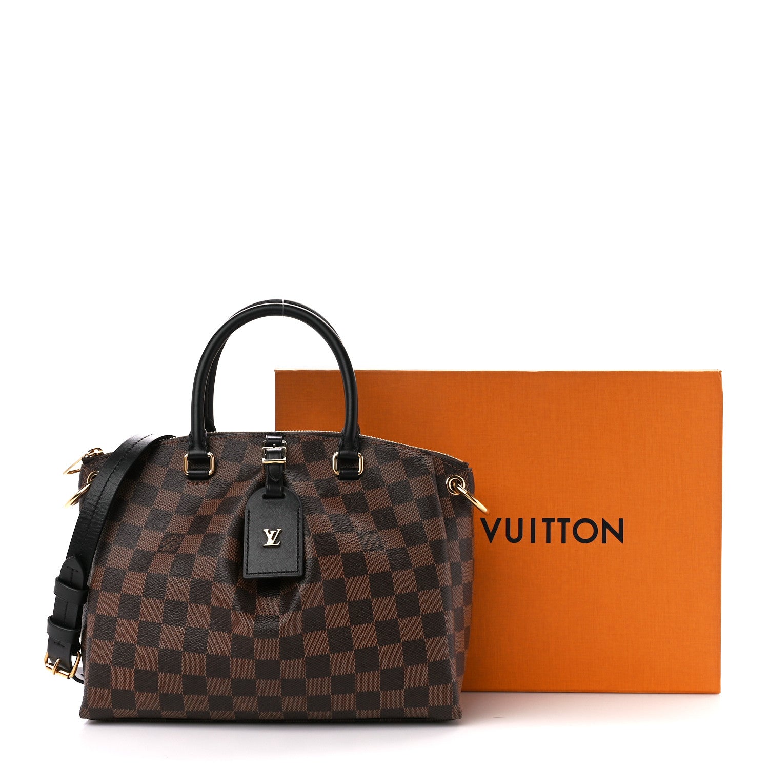 Louis Vuitton Damier Ebene Odeon Tote PM Black 10 of 10