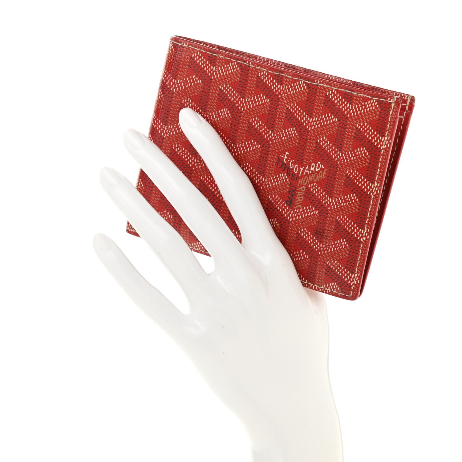 Goyard Goyardine Saint Florentin Bi-Fold Wallet Red 2 of 11
