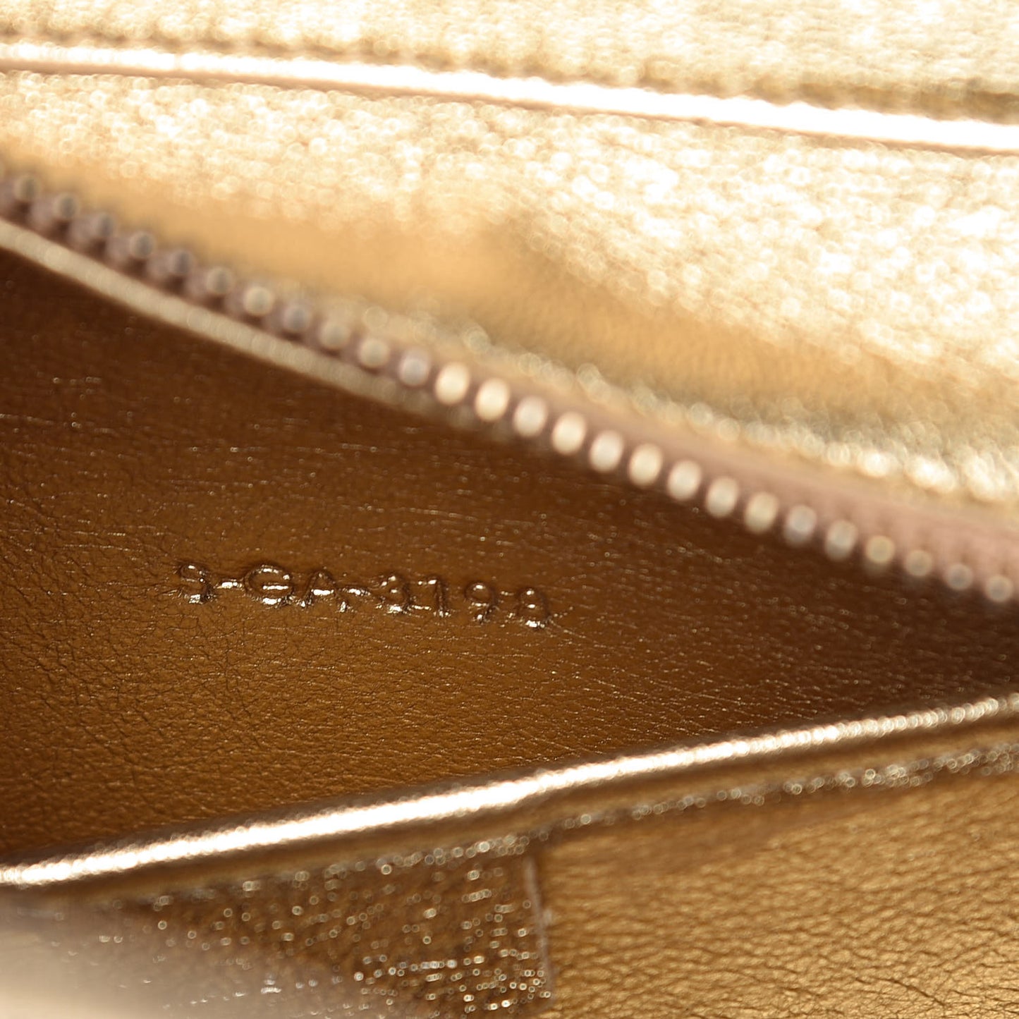 Laminated Lambskin Nano Luggage Gold