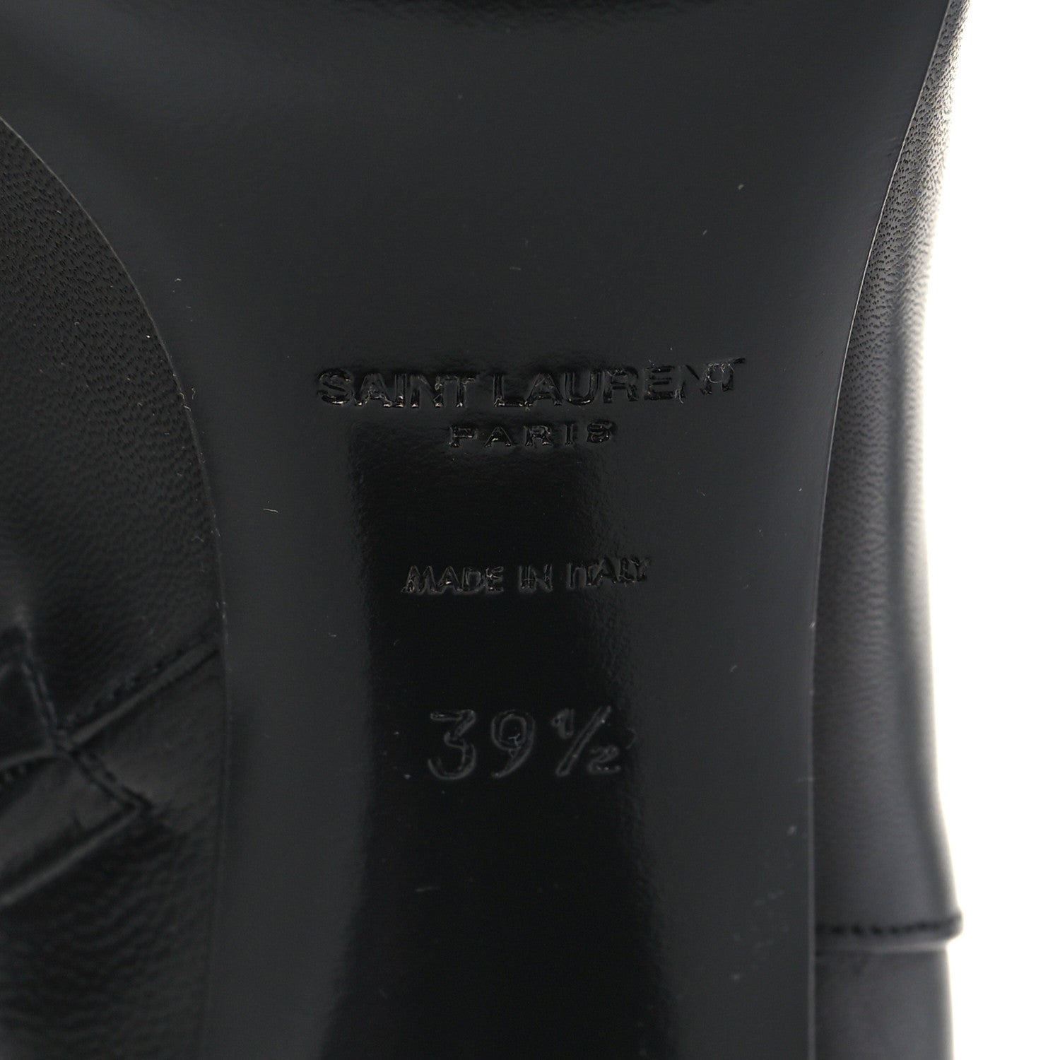 Saint Laurent Nappa Vendome Loulou Ankle Zip Boots 39.5 Black 7 of 9