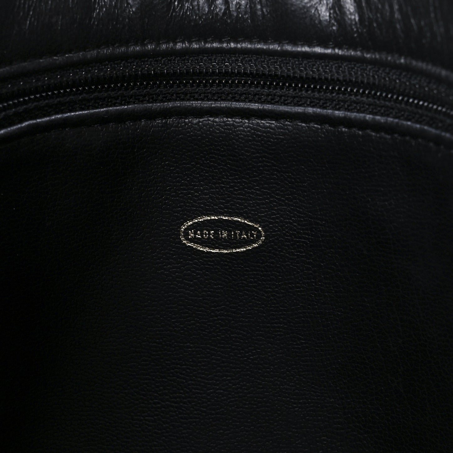 Lambskin Flap Shoulder Bag Black