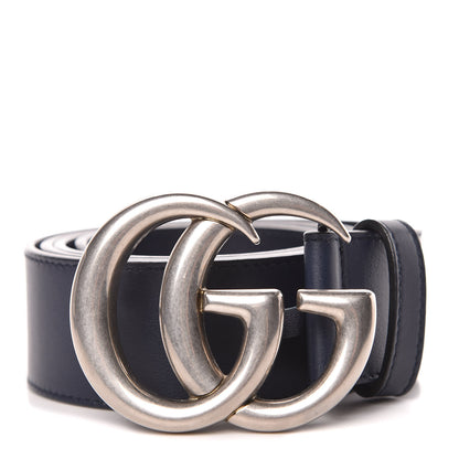 Gucci Moon Calfskin Nickel Double G 40mm Belt 90 36 Blue 1 of 6