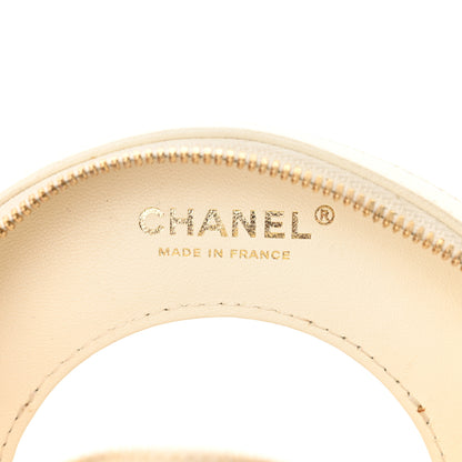Chanel Lambskin Coco Lifesaver Round Bag Red White 7 of 17