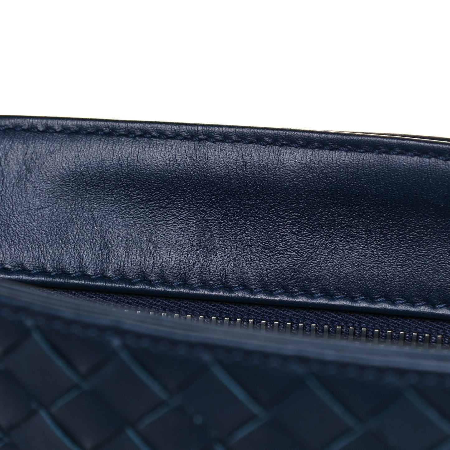 Nappa Intrecciato VN Crossbody Messenger Bag Navy