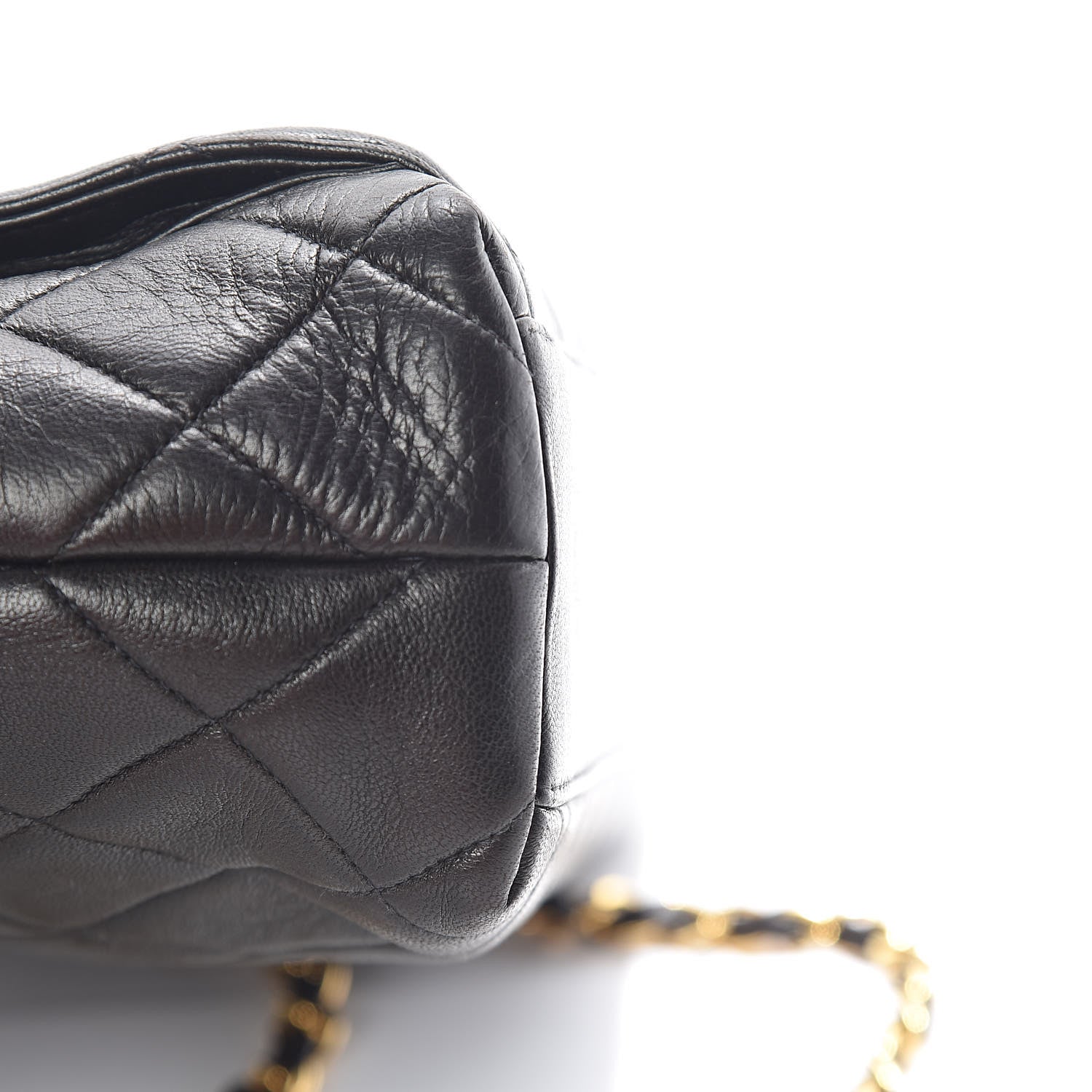 Chanel Lambskin Quilted Shoulder Bag Black 11 of 16