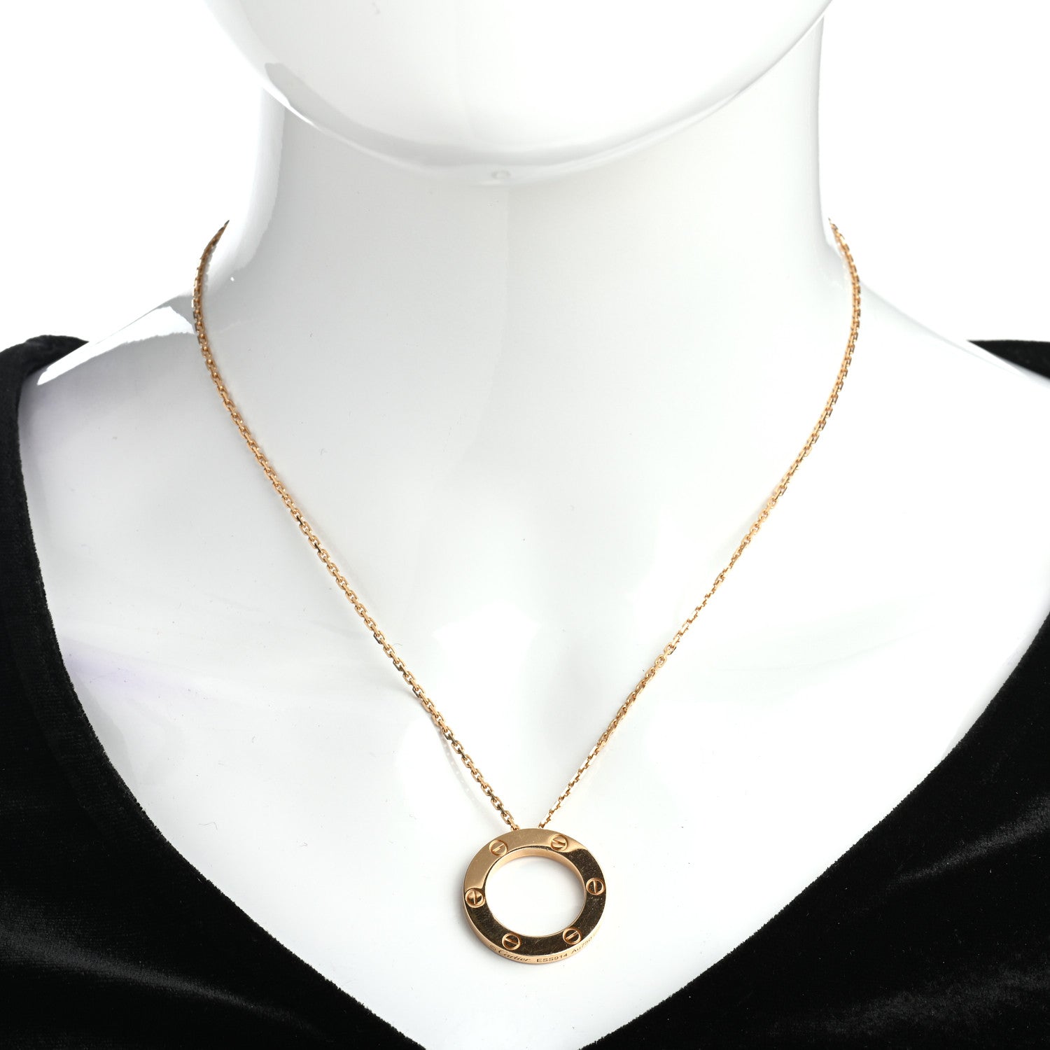 Cartier 18K Yellow Gold LOVE Pendant Necklace 2 of 5