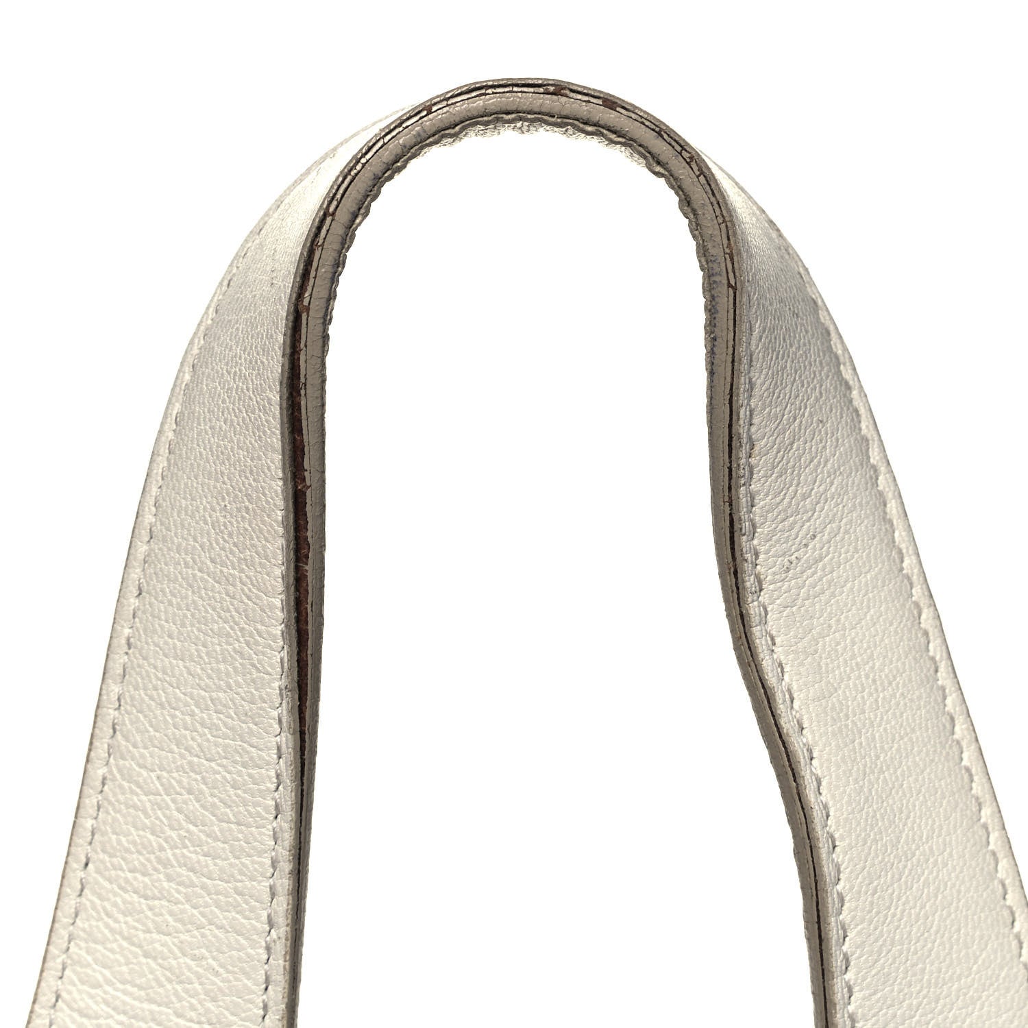 Saint Laurent Calfskin Woven Large Muse White 14 of 16