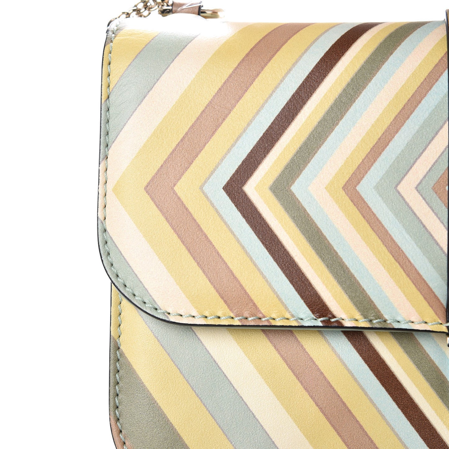 Vitello Native Couture 1975 Medium Glam Lock Rockstud Flap Multicolor