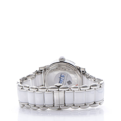 David Yurman Stainless Steel Ceramic Diamond Bezel 34mm Classic Quartz Watch White 4 of 11