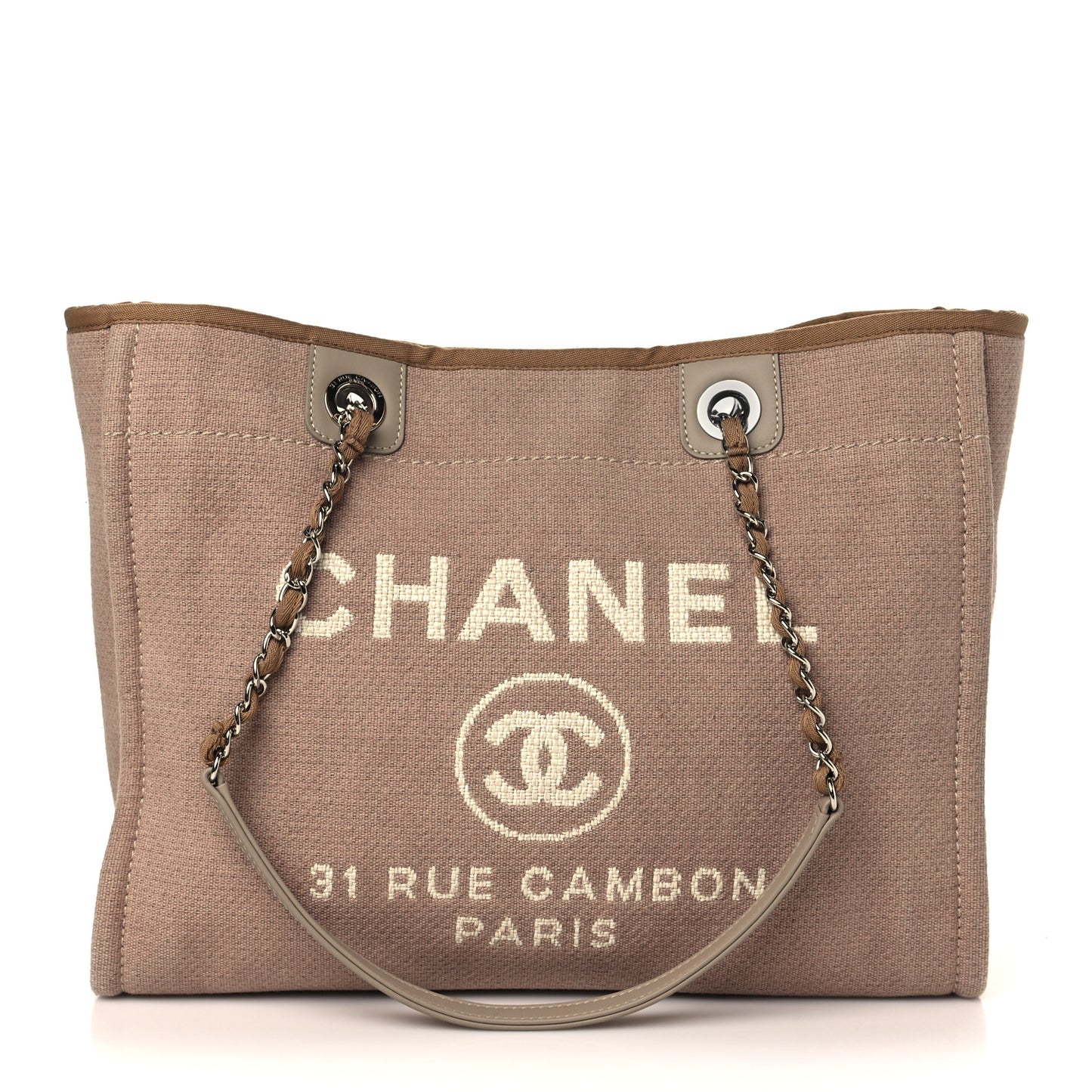 Canvas Small Deauville Tote Ecru