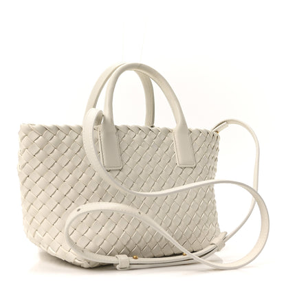 Bottega Veneta Nappa Intrecciato Mini Cabat White 4 of 10