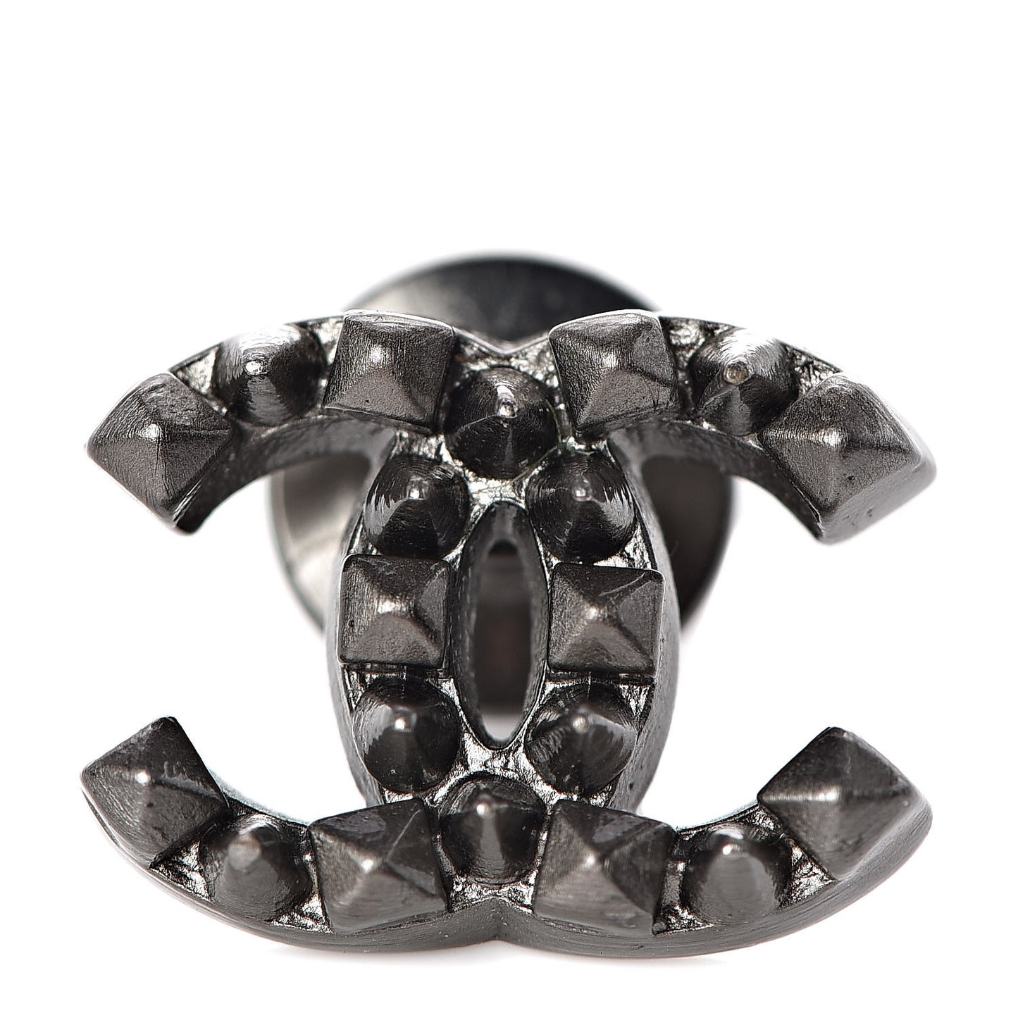 CC Spike Pin Brooch Dark Grey