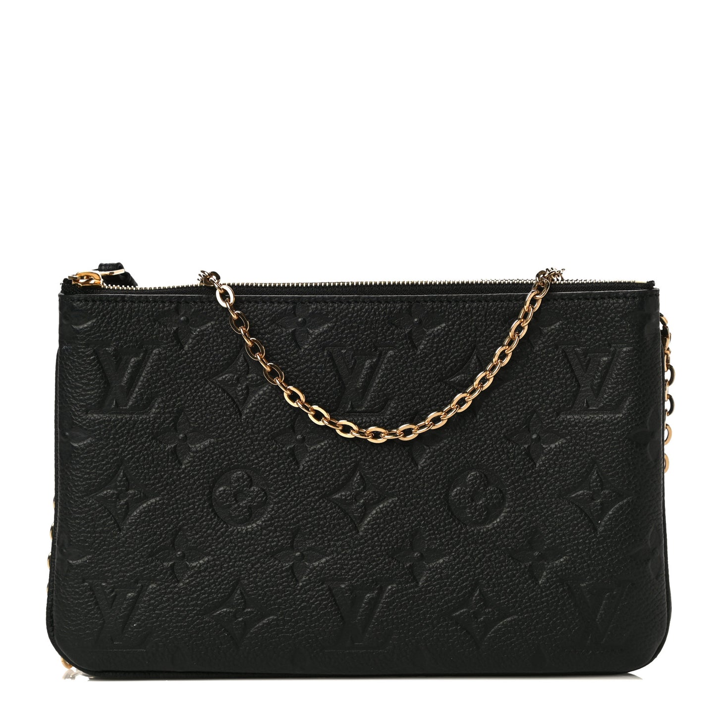 Empreinte Double Zip Pochette Black