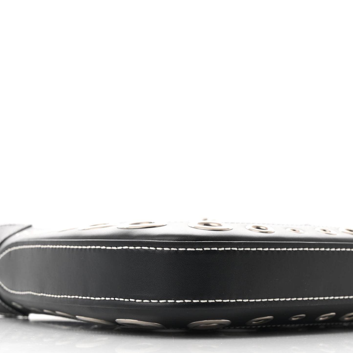 Calfskin Ha Ha Ha Jackie 1961 Eyelet Hobo Black