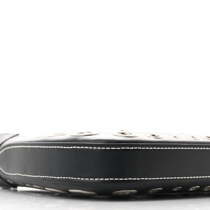 Gucci Calfskin Ha Ha Ha Jackie 1961 Eyelet Hobo Black 9 of 10