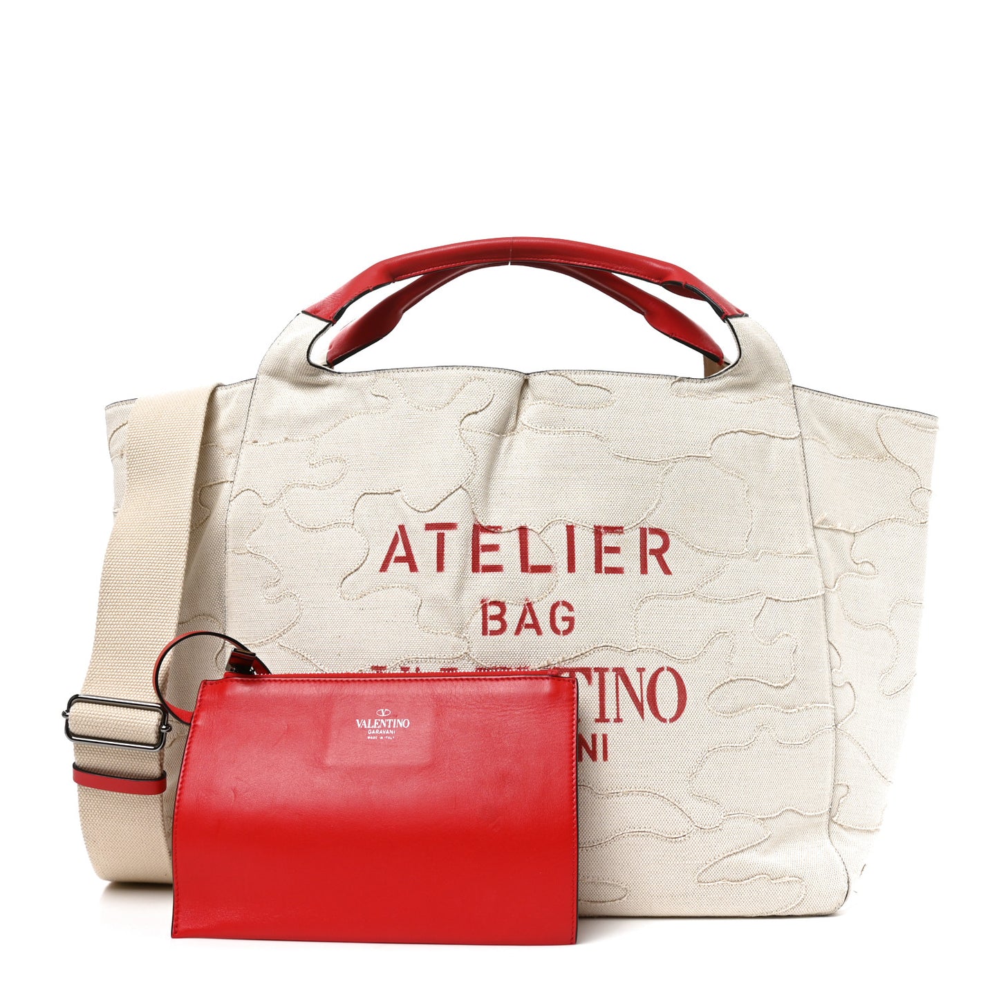 Canvas Atelier 07 Camouflage Edition Large Tote Bag Naturale