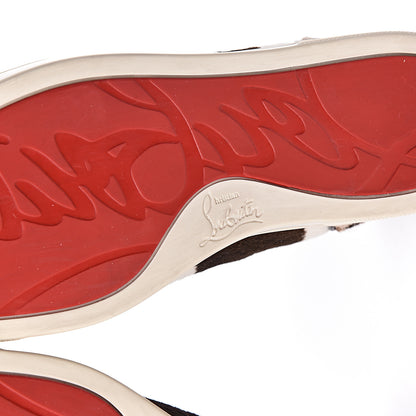 Christian Louboutin Calf Hair Animal Print Rantus Orlato Flat Sneakers 39.5 Multicolor 7 of 11