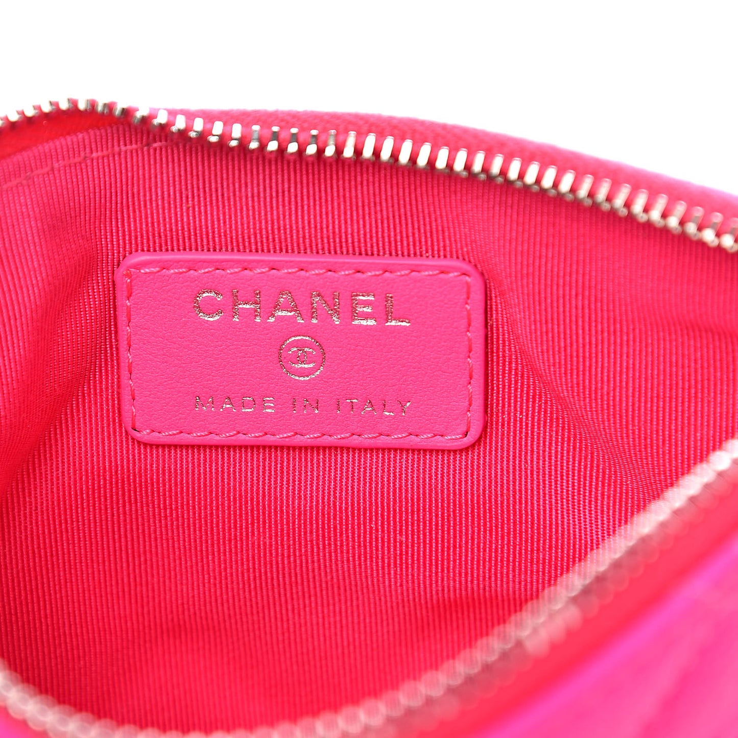 Goatskin Quilted Small Reissue Cosmetic Case Pink