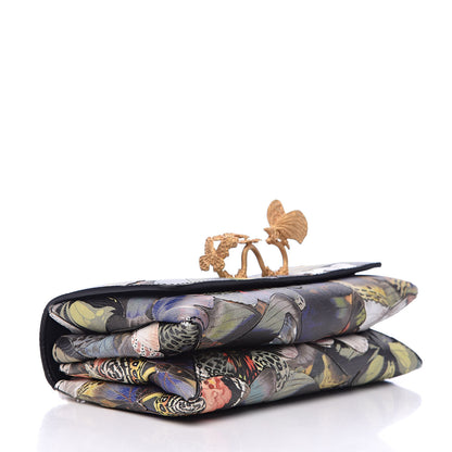 Valentino Garavani Canvas Vitello Camubutterfly Va Va Voom Shoulder Bag Multicolor 4 of 16