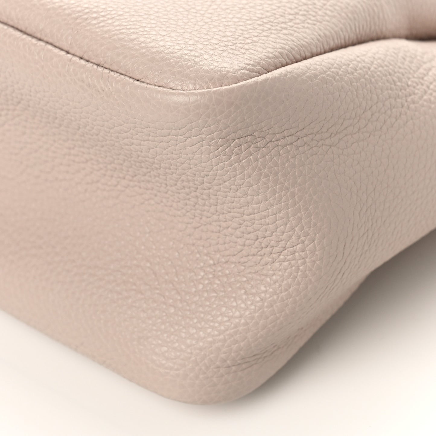 Vitello Daino Soft Small Zippered Top Handle Bag Ninfea