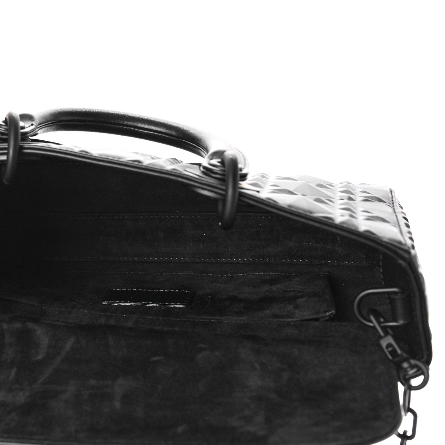 Christian Dior Calfskin Cannage Diamond Medium Lady D-Joy Black 5 of 8