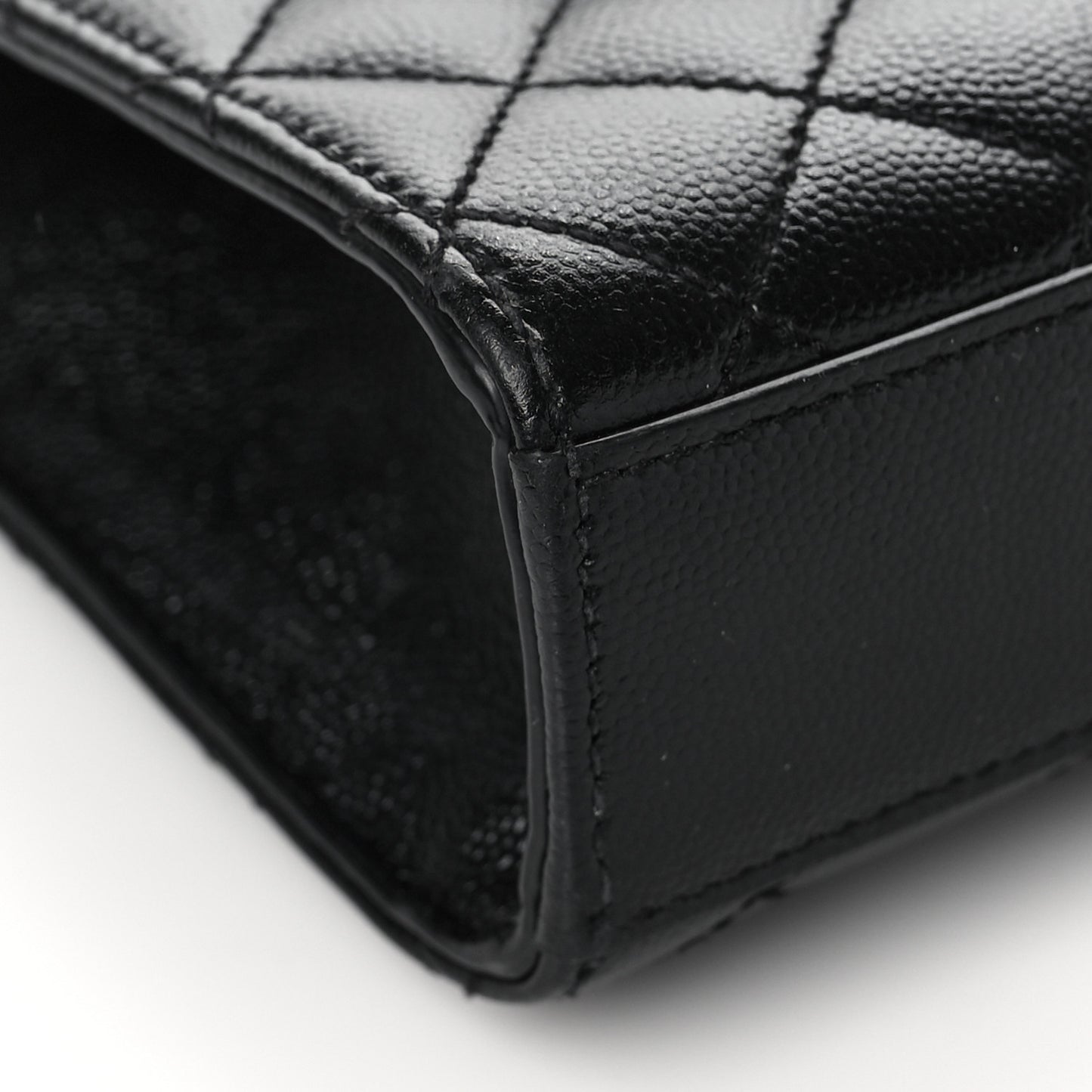 Grain De Poudre Textured Mixed Matelasse Triquilt Medium Monogram Satchel Black