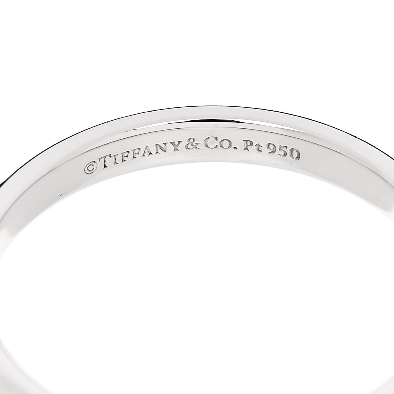 Tiffany Platinum 3mm Classic Wedding Band Ring 60 9.25 4 of 4