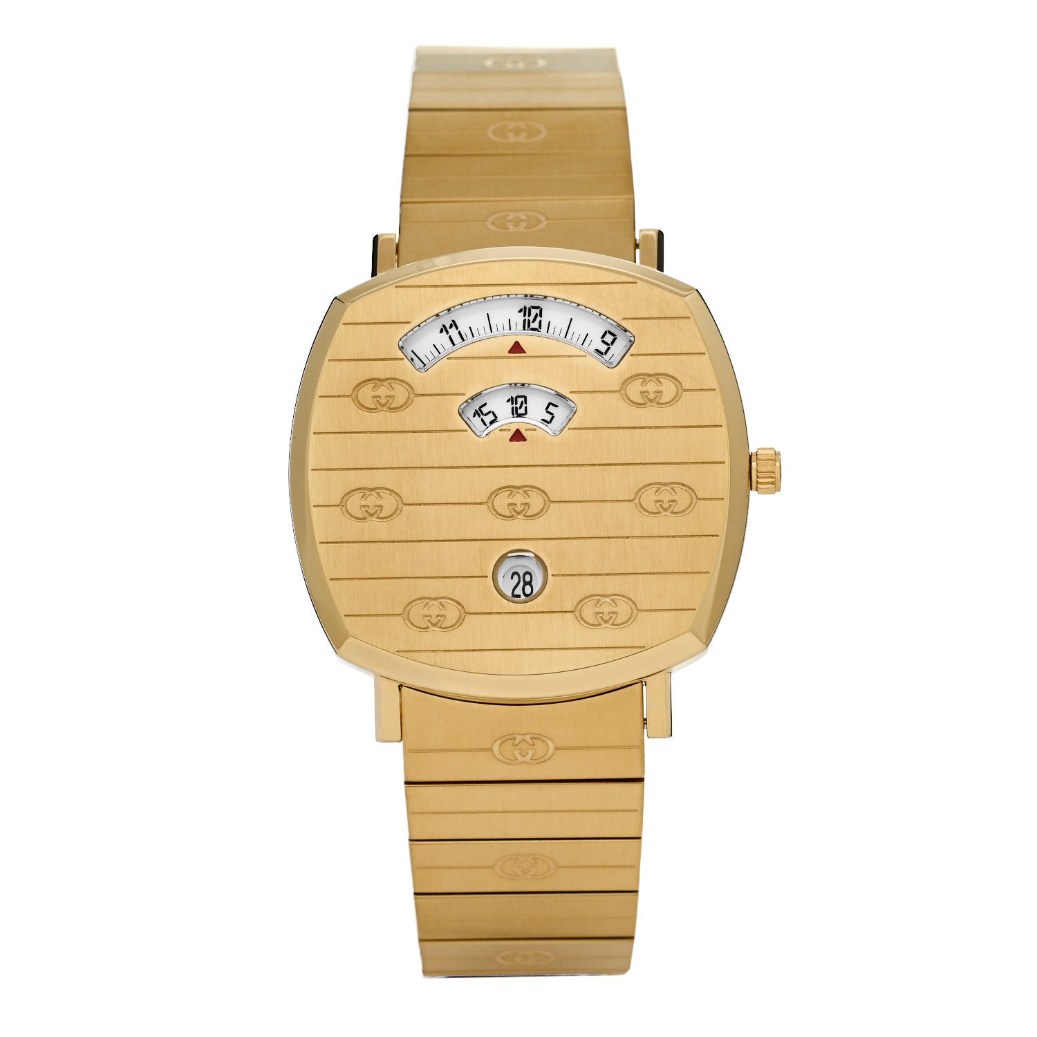 Gucci Stainless Steel 38mm Grip Quartz Watch Gold 1 of 5