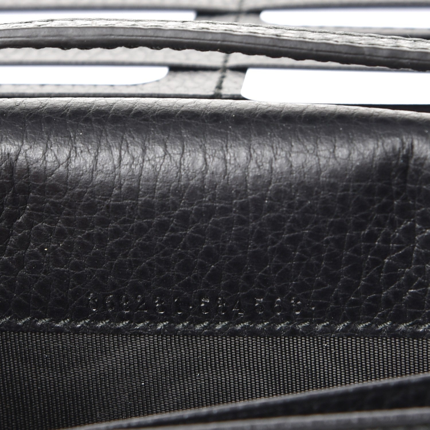 Gucci Dollar Calfskin Mini Swing Wallet Bag Black 6 of 8