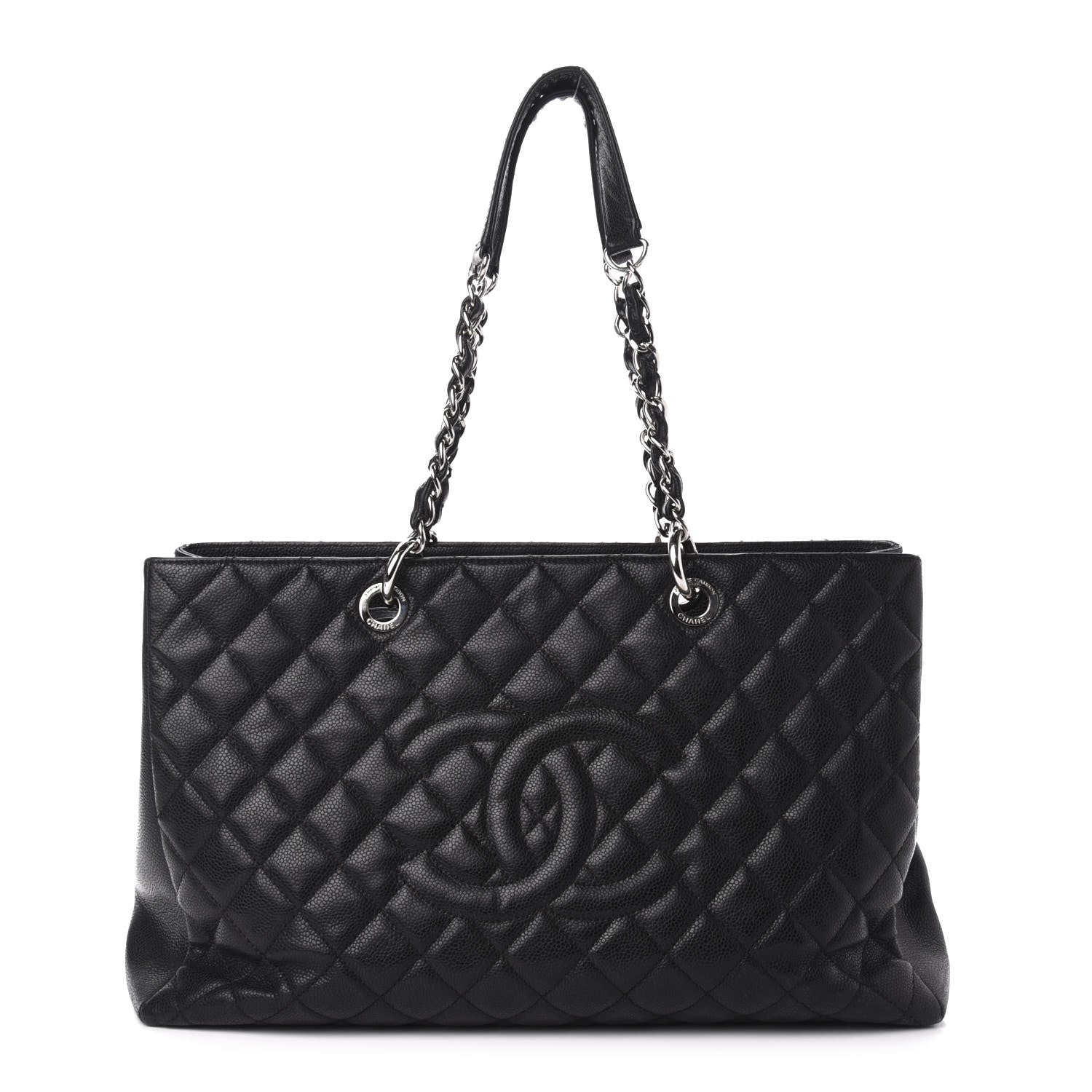 Chanel Caviar Quilted XL Grand Shopping Tote GST Black 1 of 13