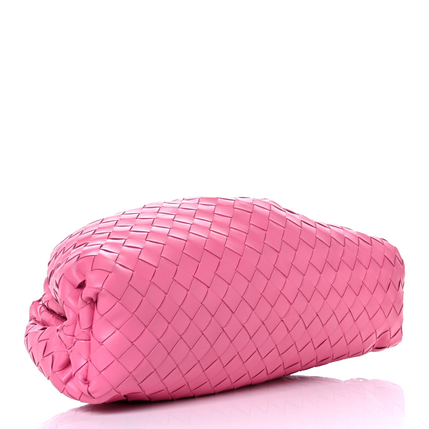 Bottega Veneta Nappa Maxi Intrecciato The Pouch Oversized Clutch Pink 4 of 15