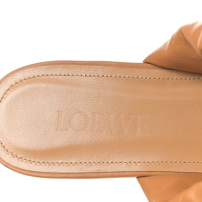 Loewe Lambskin Anagram Padded Mules 39 Warm Desert 7 of 8