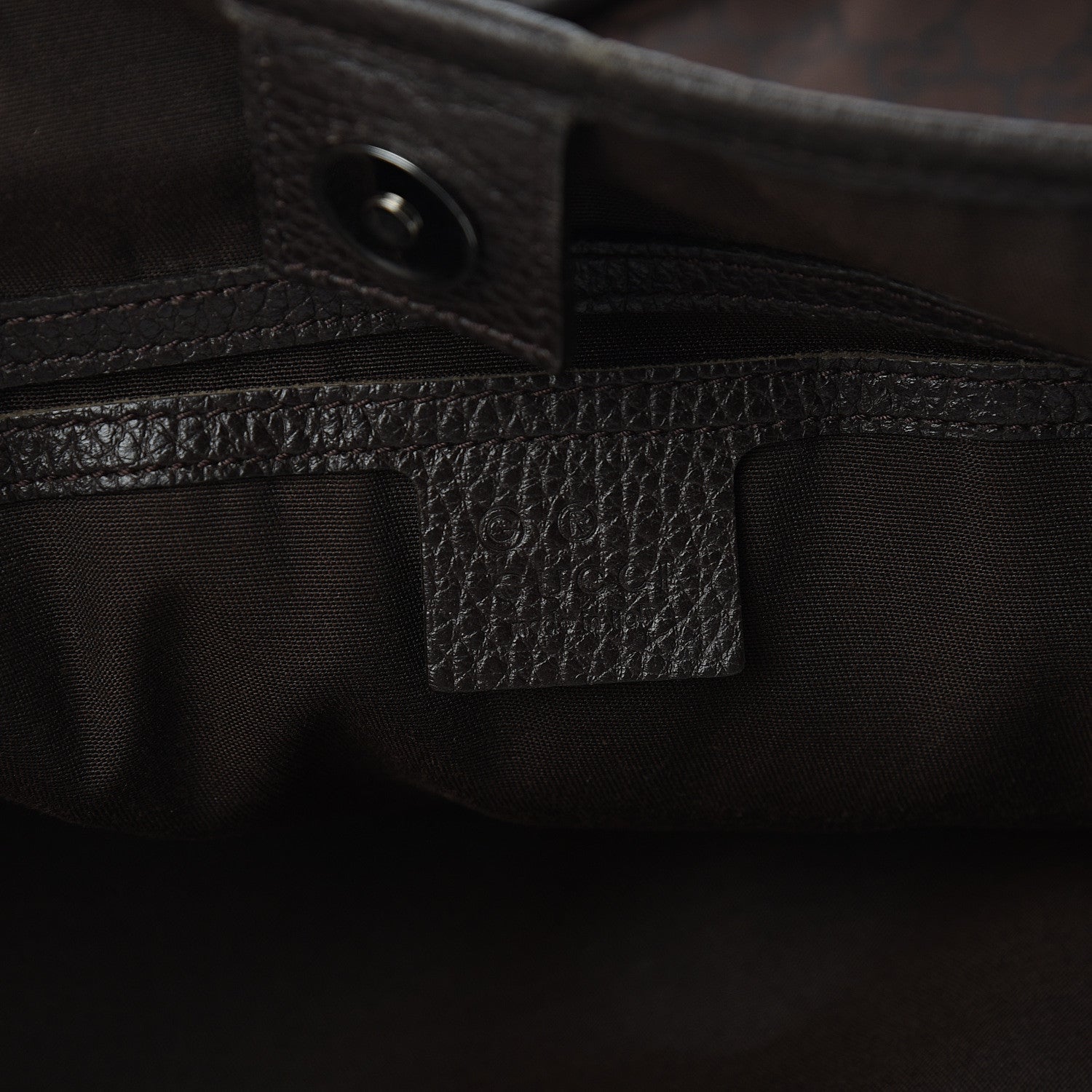 Gucci Monogram Medium Joy Tote Dark Brown 5 of 9