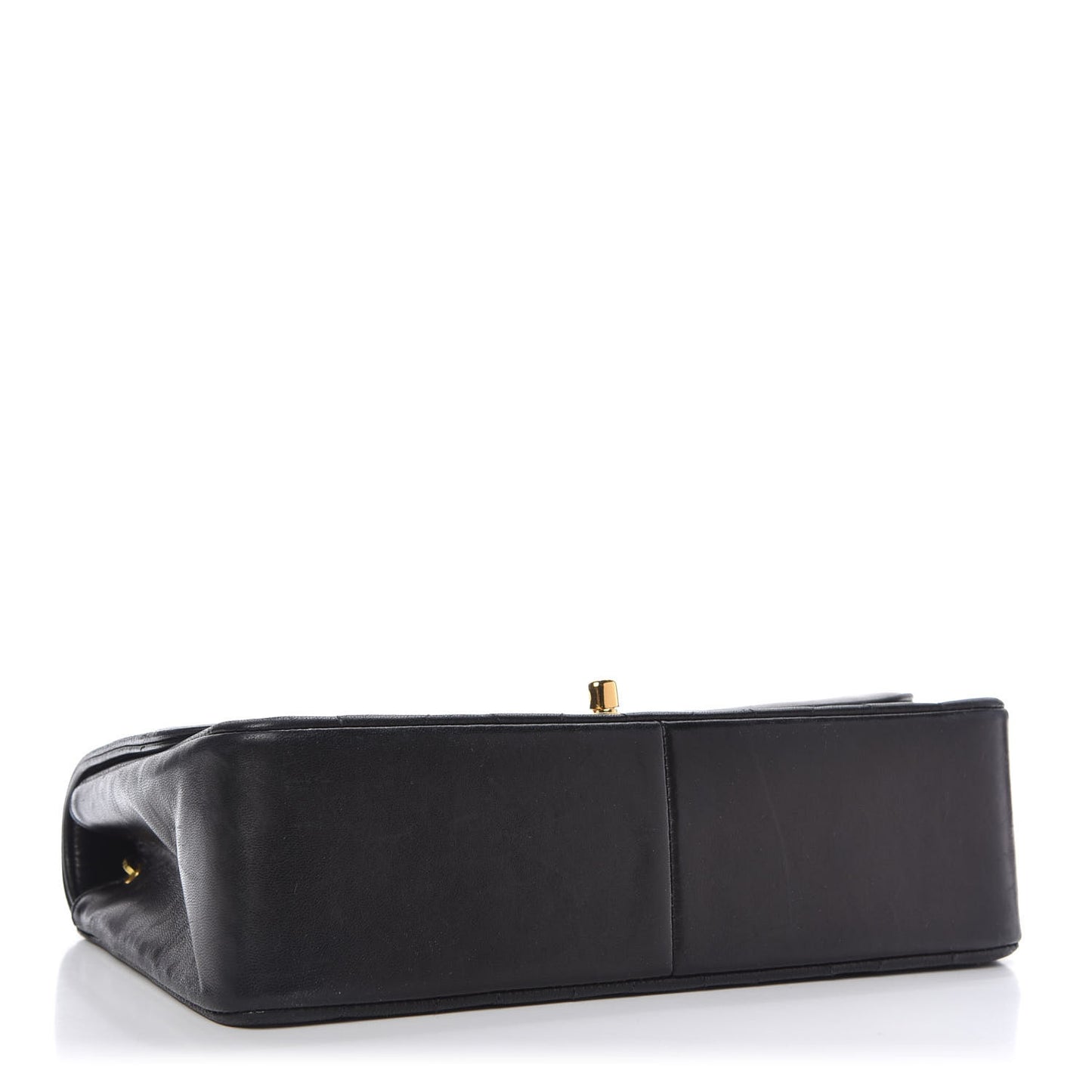 Lambskin Quilted Medium Single Flap Black